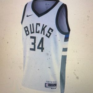 NBA Milwaukee Bucks #34 swingman authentic jersey